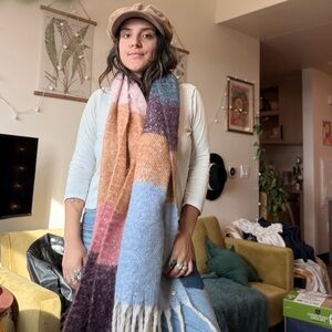 Colorful Block Pattern Scarf
